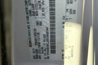 2011 Ford Econoline Commercial Cuta E-350 SUPER DUTY