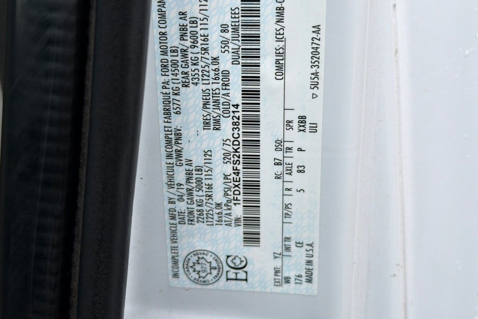 2019 Ford E-Series Cutaway E-450 DRW WB