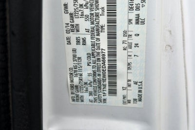 2014 Ford Econoline Cargo Van Commercial