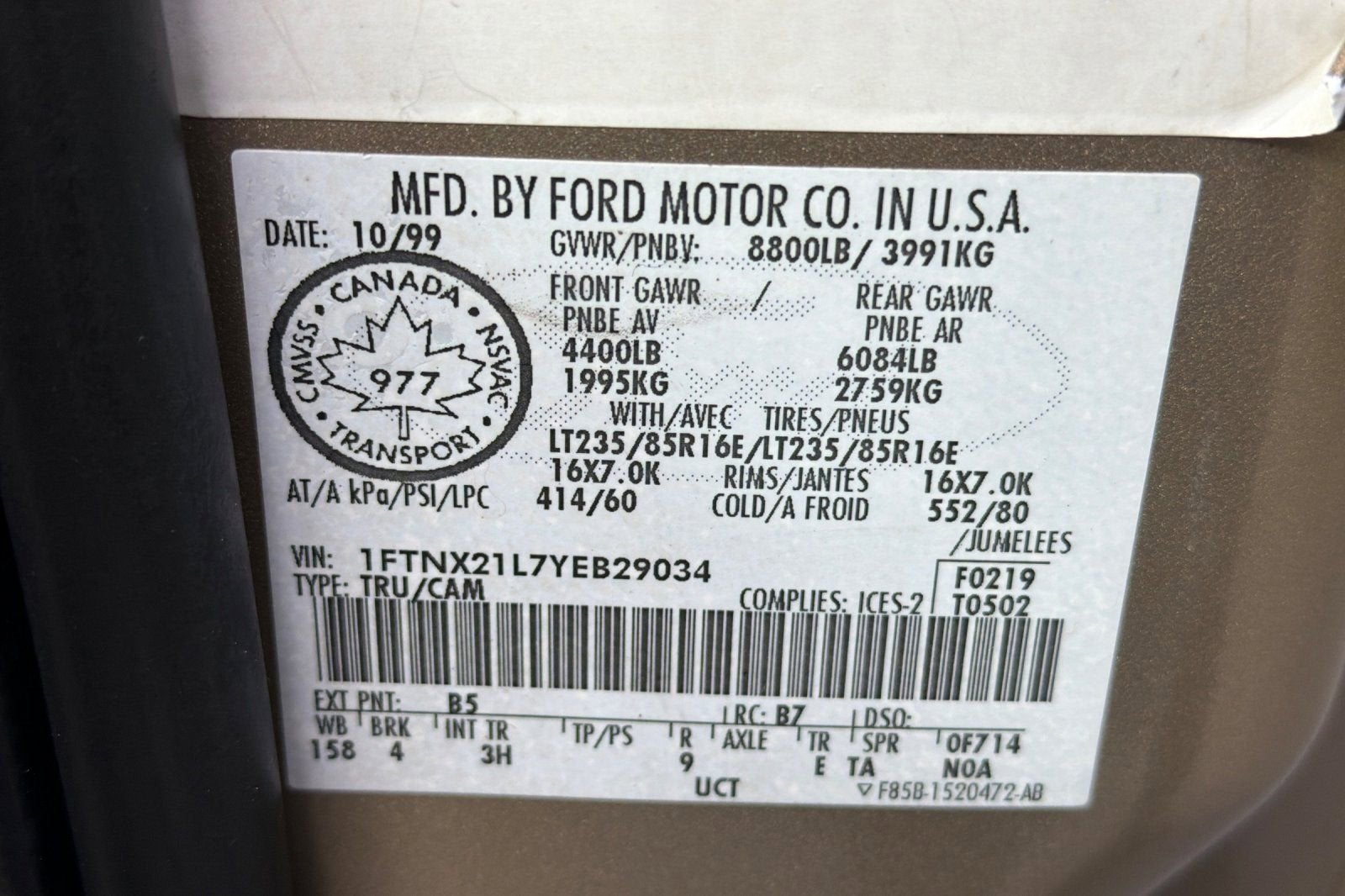 2000 Ford Super Duty F-250 XL