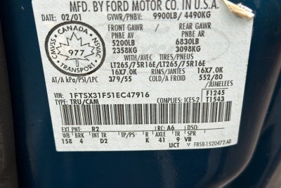 2001 Ford Super Duty F-350 SRW XL