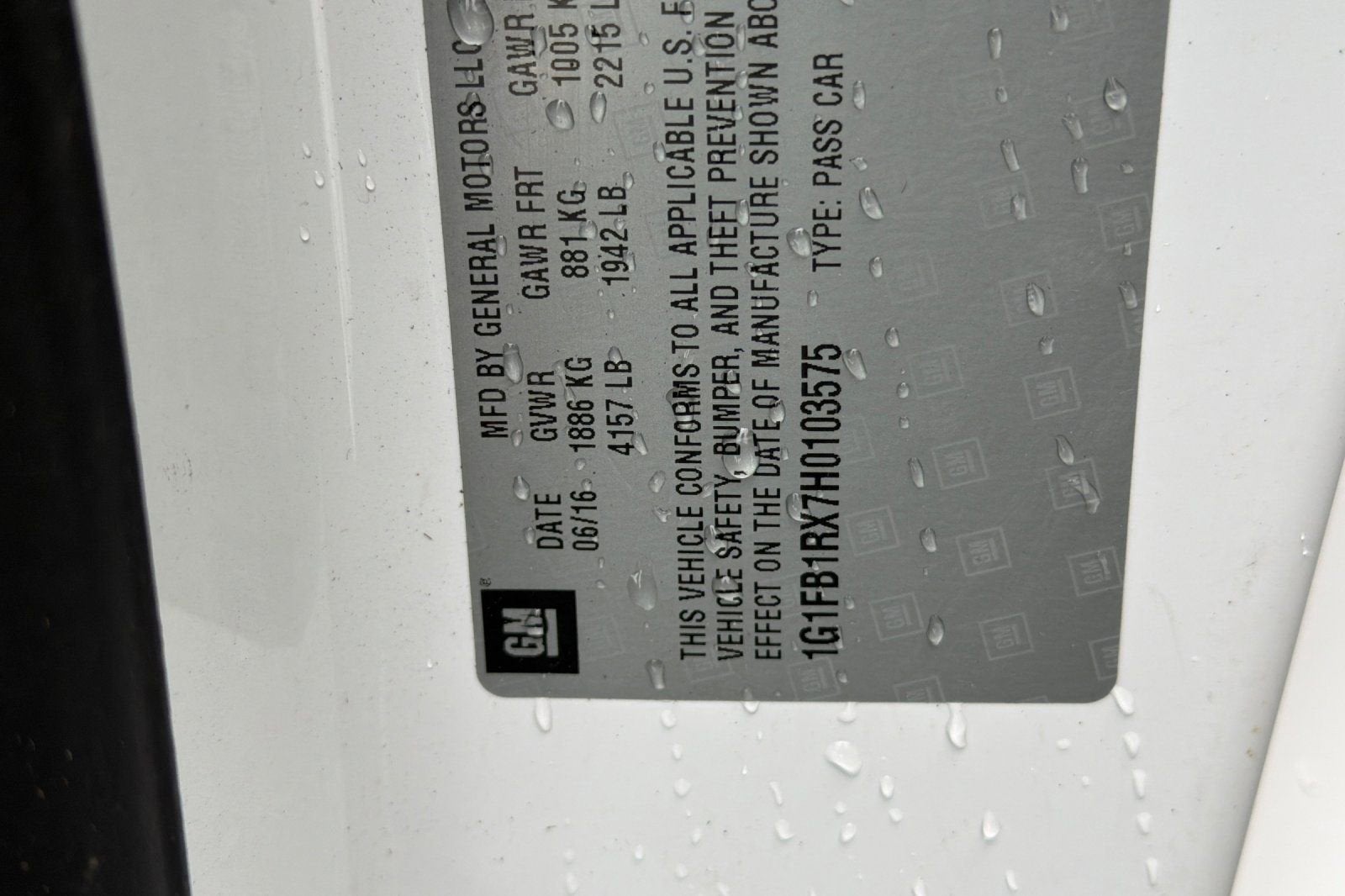 2017 Chevrolet Camaro 1LT