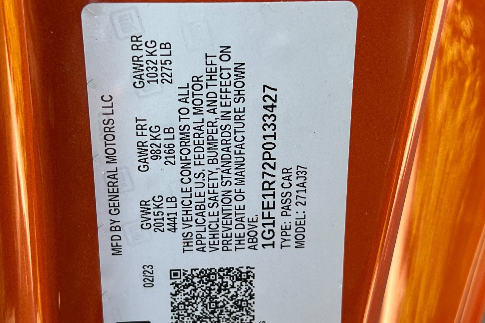 2023 Chevrolet Camaro 1SS