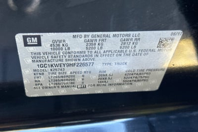 2017 Chevrolet Silverado 2500 HD LTZ