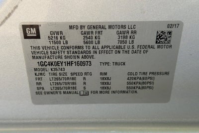 2017 Chevrolet Silverado 3500 HD LTZ