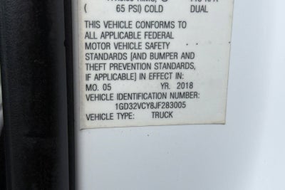 2018 GMC Sierra 3500 HD Chassis Cab REG CAB 4WD 162"