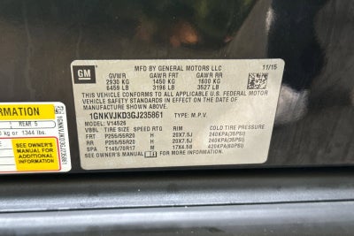 2016 Chevrolet Traverse LTZ