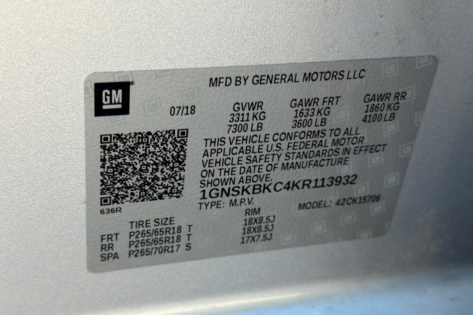 2019 Chevrolet Tahoe LT