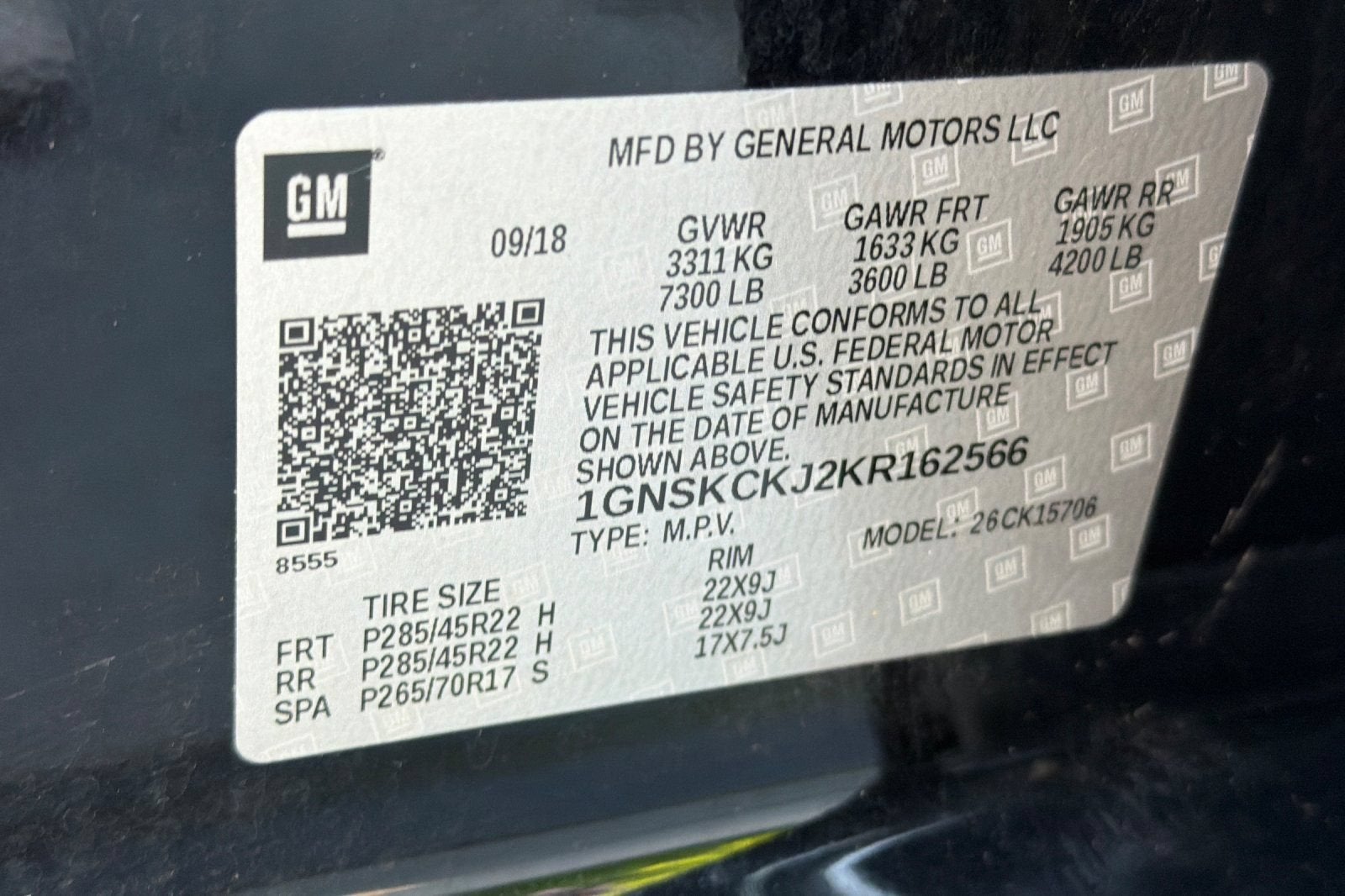 2019 Chevrolet Tahoe Premier