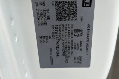 2024 GMC Savana Cargo 2500 Work Van