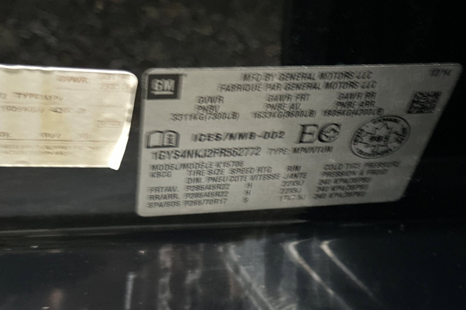 2015 Cadillac Escalade Premium