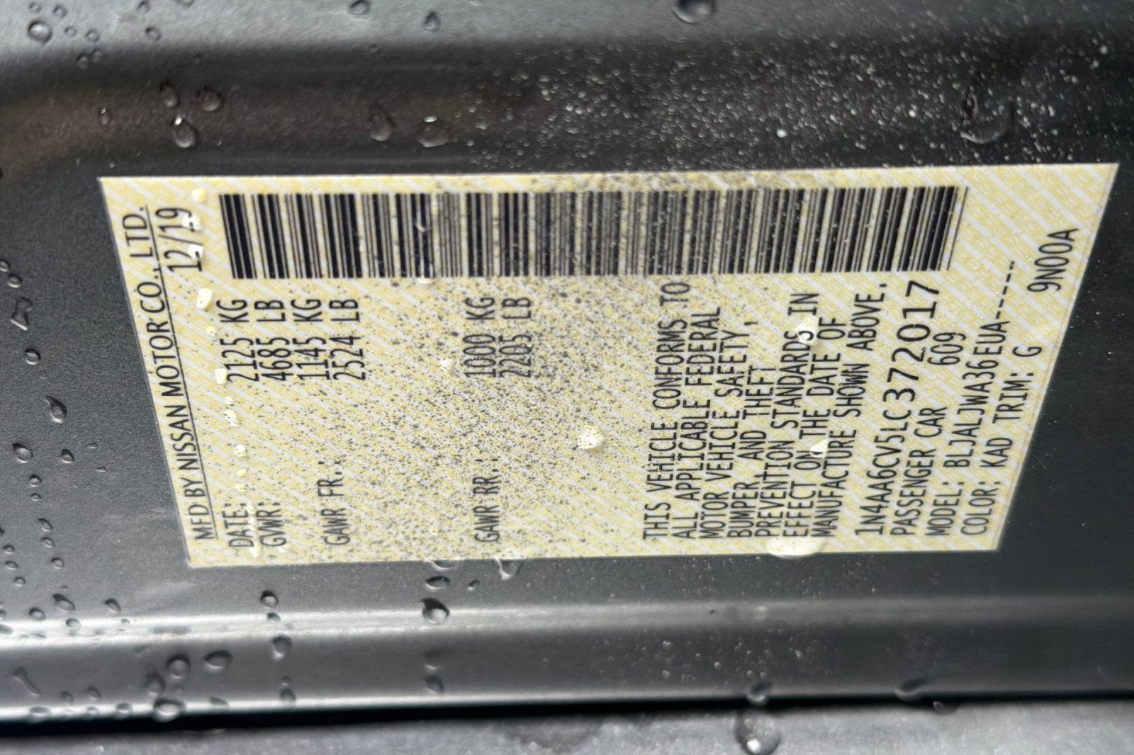 2020 Nissan Maxima SV