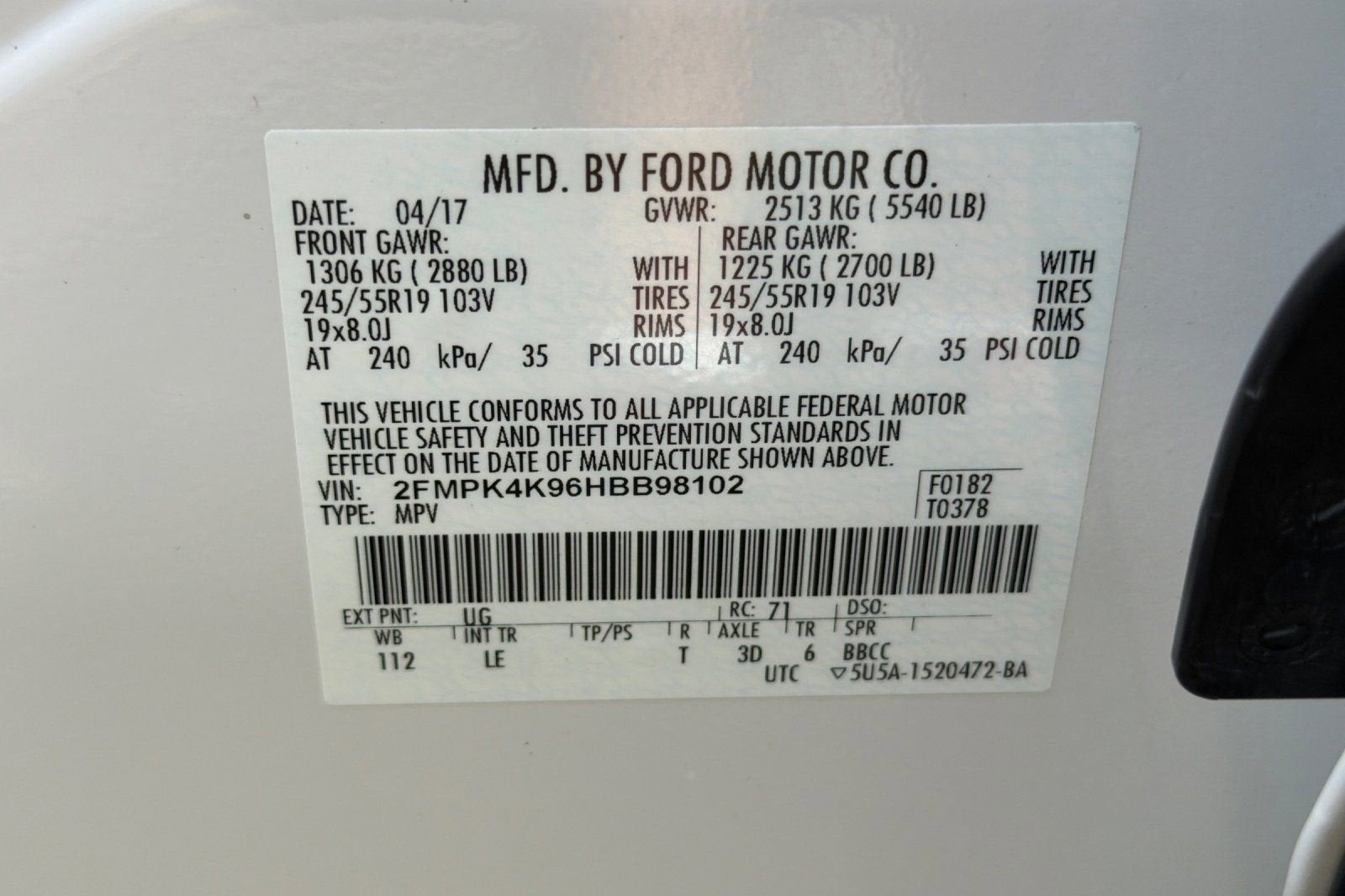 2017 Ford Edge Titanium