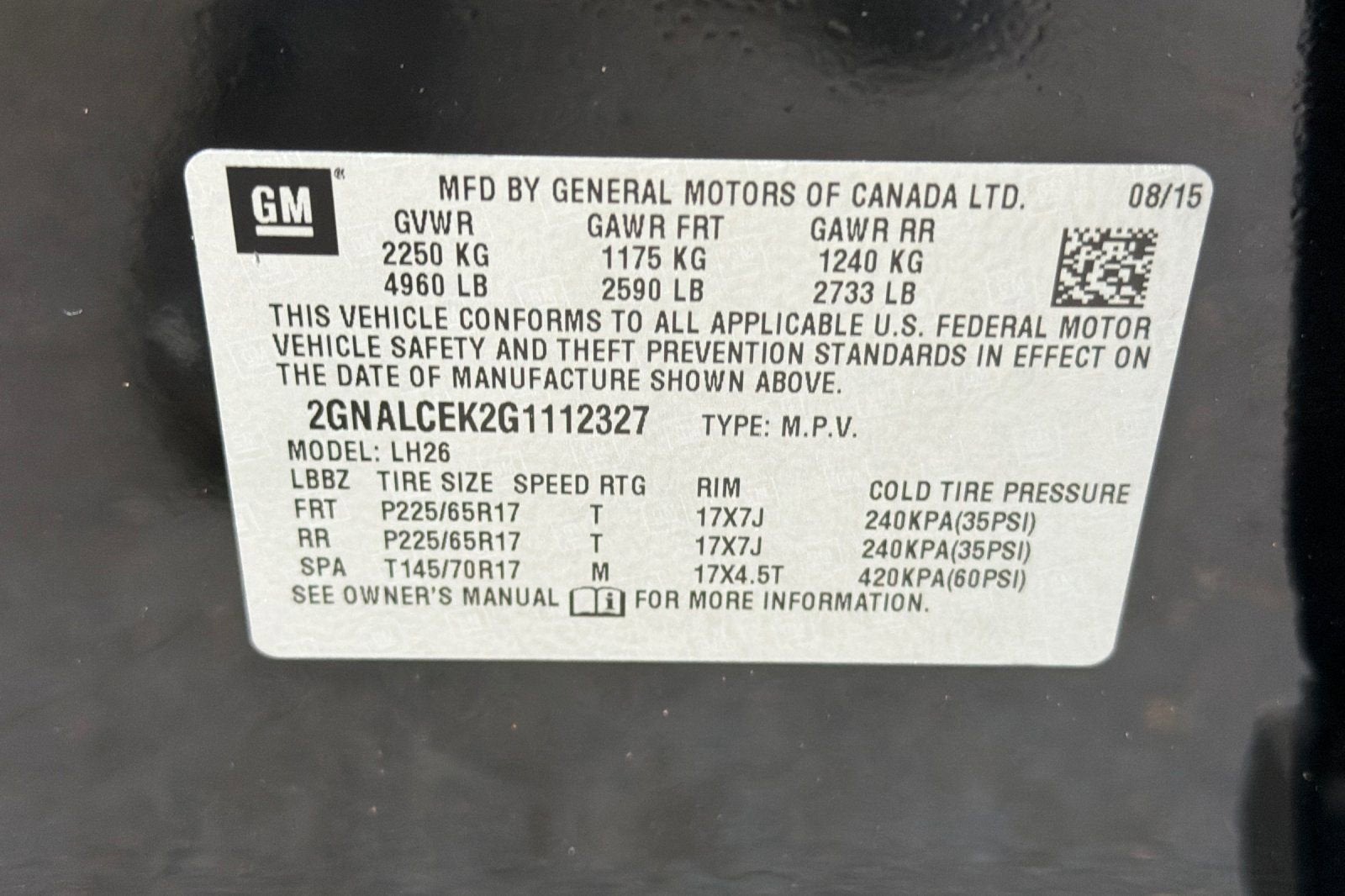 2016 Chevrolet Equinox LT