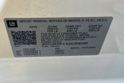 2018 Chevrolet Silverado 1500 LT