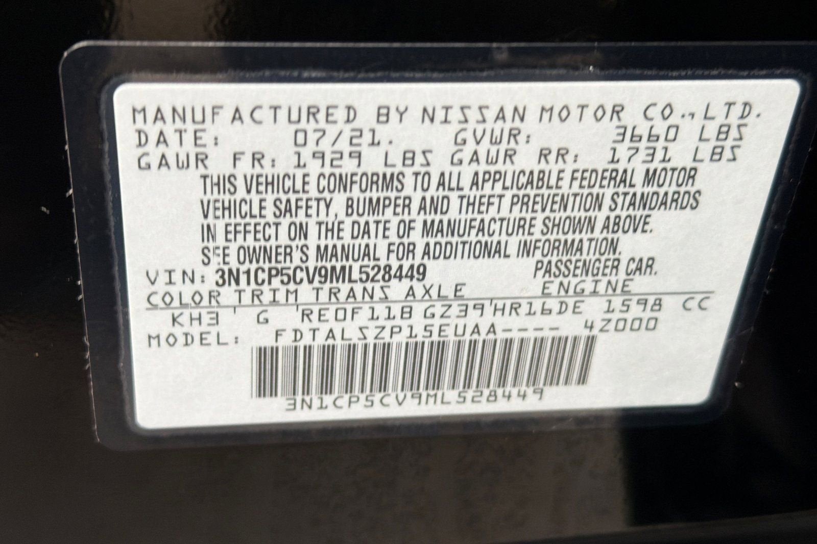 2021 Nissan Kicks SV