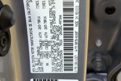 2020 Toyota Tacoma 4WD SR5