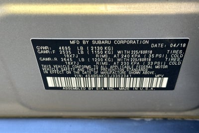 2018 Subaru Outback Limited