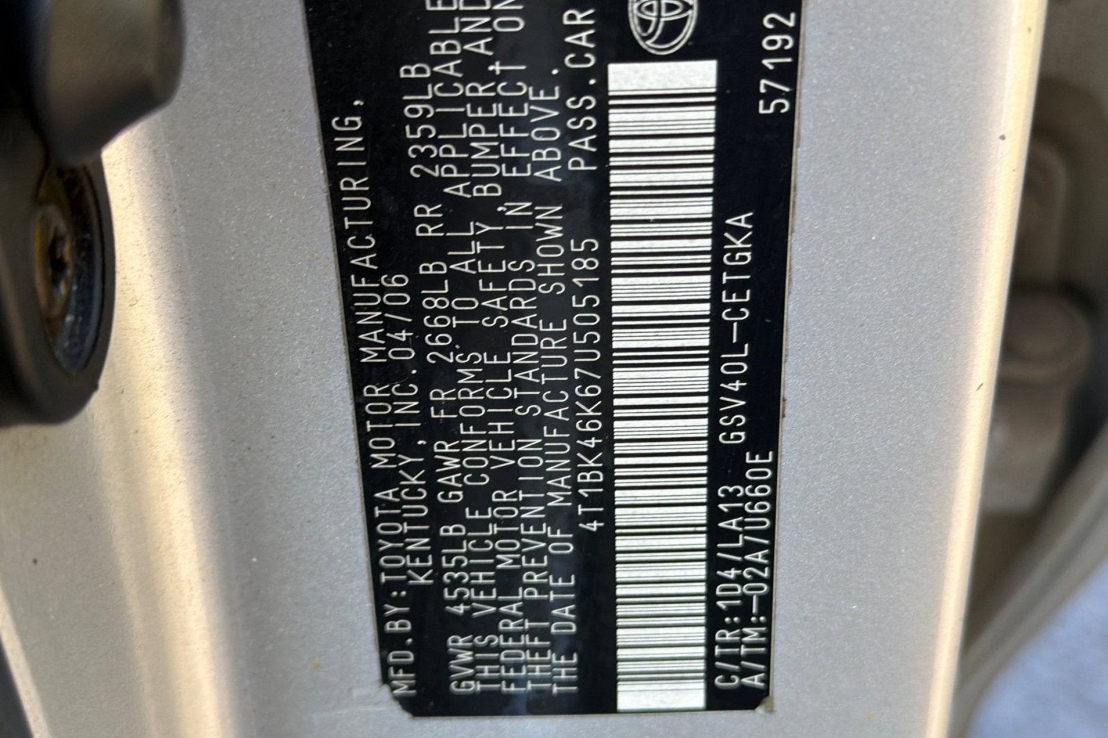 2007 Toyota Camry LE