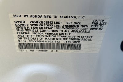 2020 Honda Pilot Touring 7-Passenger