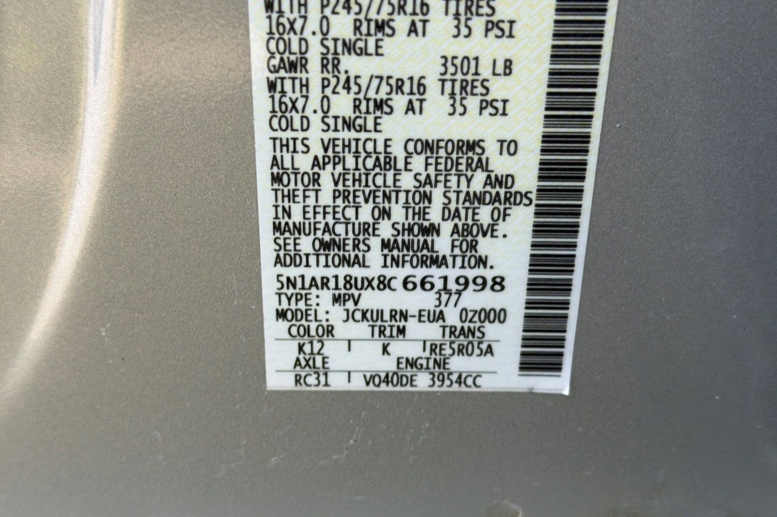 2008 Nissan Pathfinder S