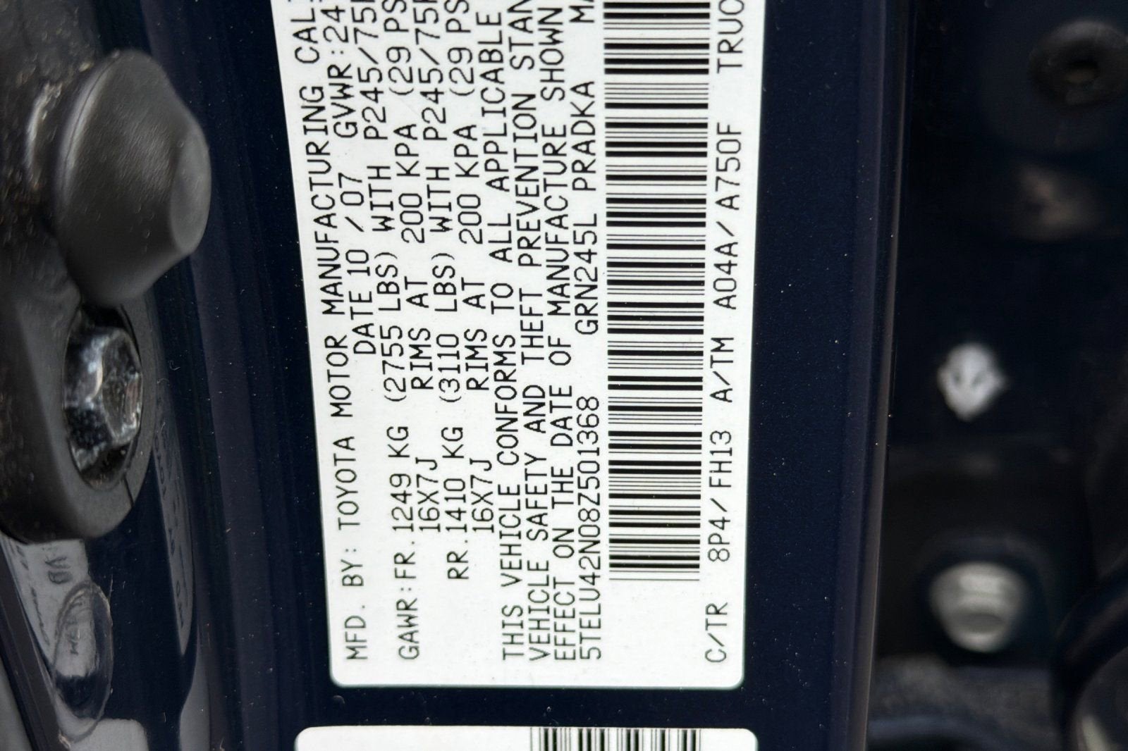 2008 Toyota Tacoma DBL CAB 4WD AT