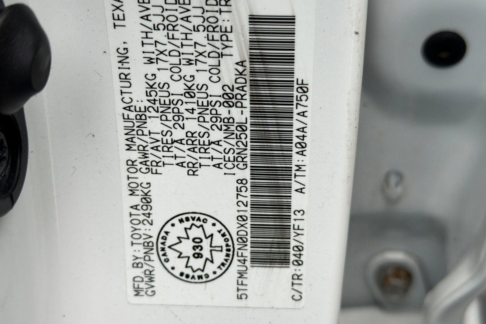 2013 Toyota Tacoma Base