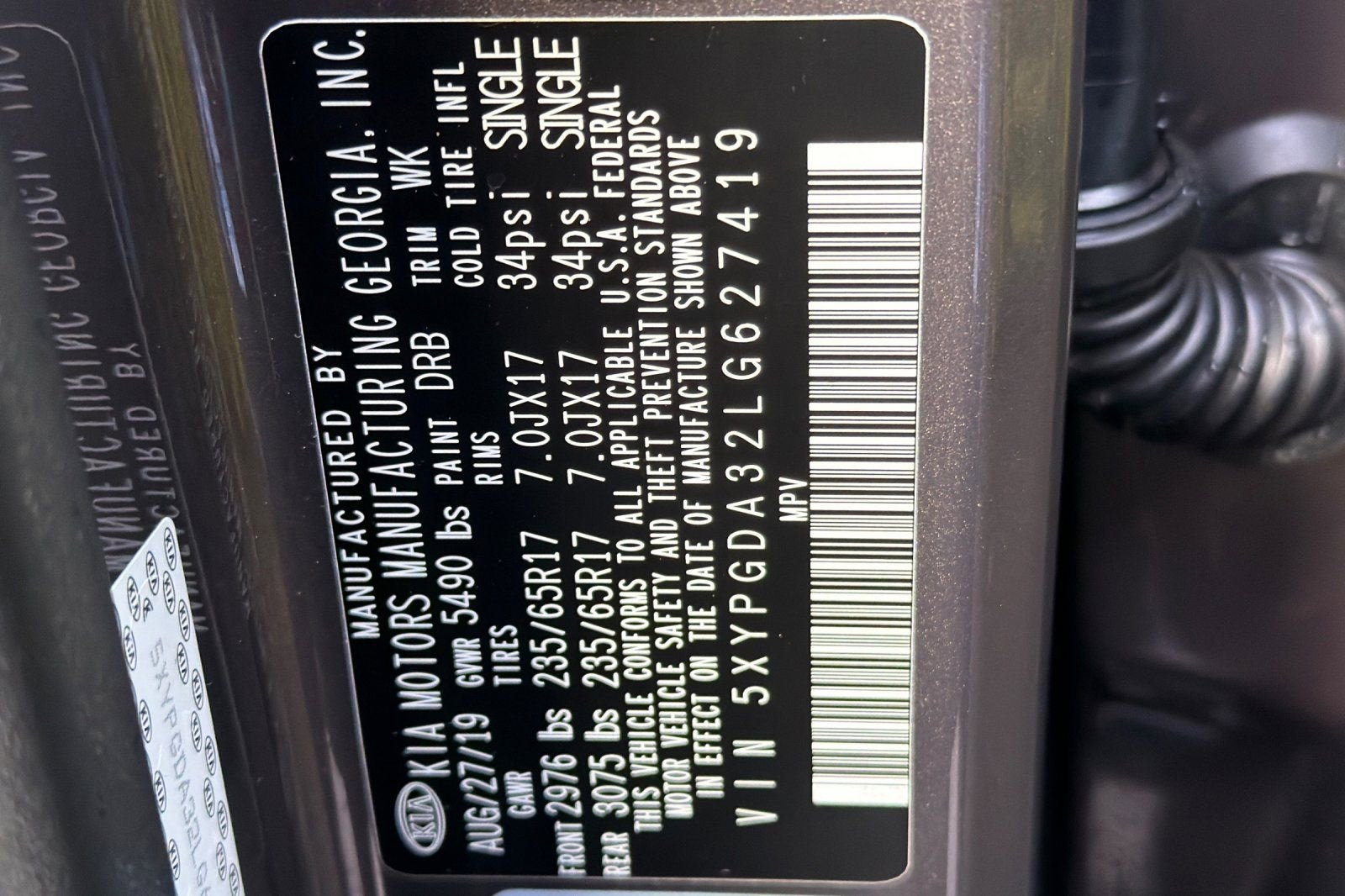 2020 Kia Sorento LX