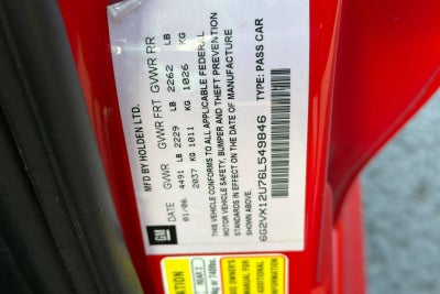 2006 Pontiac GTO 2DR CPE