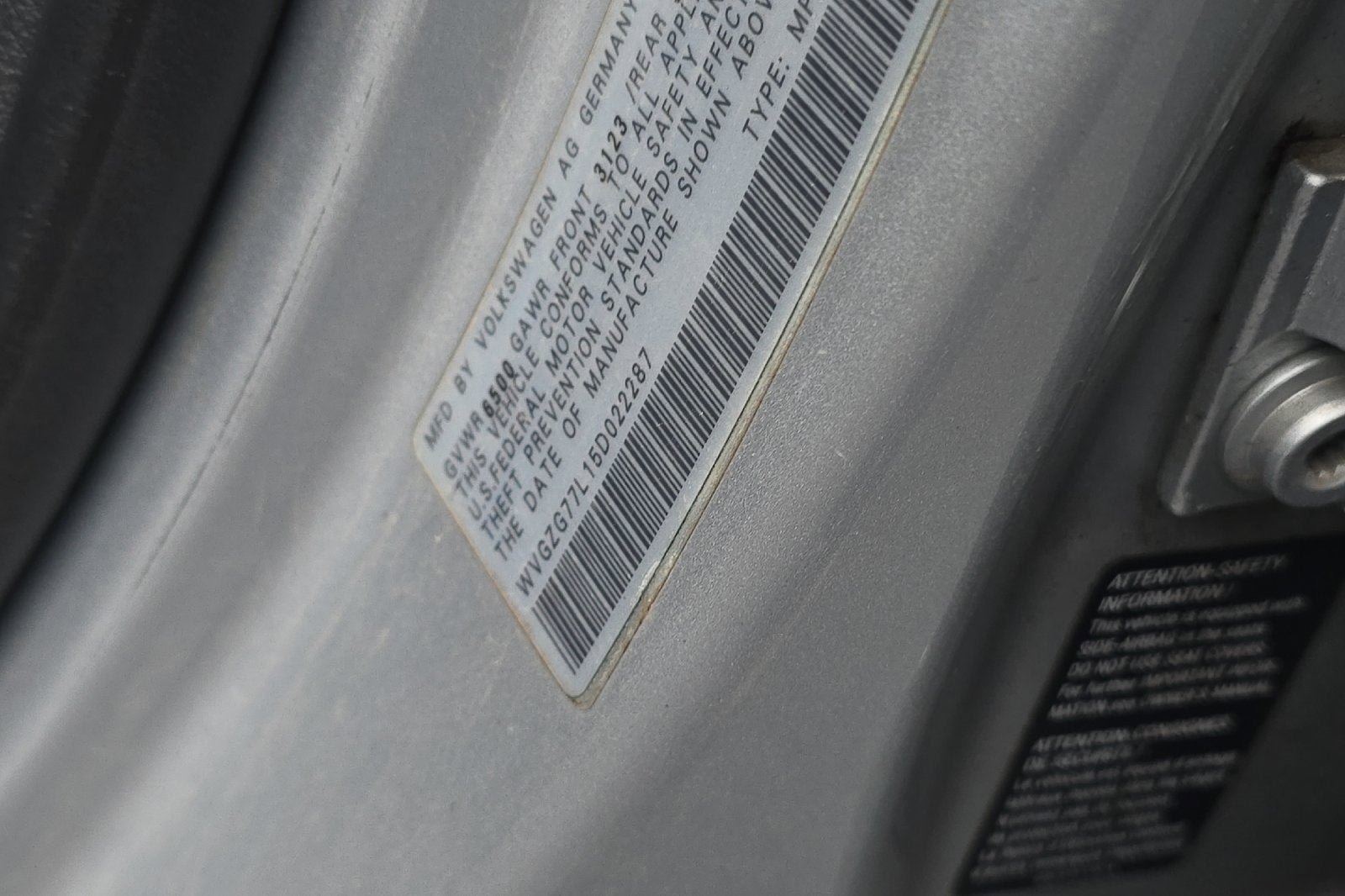 2005 Volkswagen Touareg 4DR SUV V6 3.2 6A