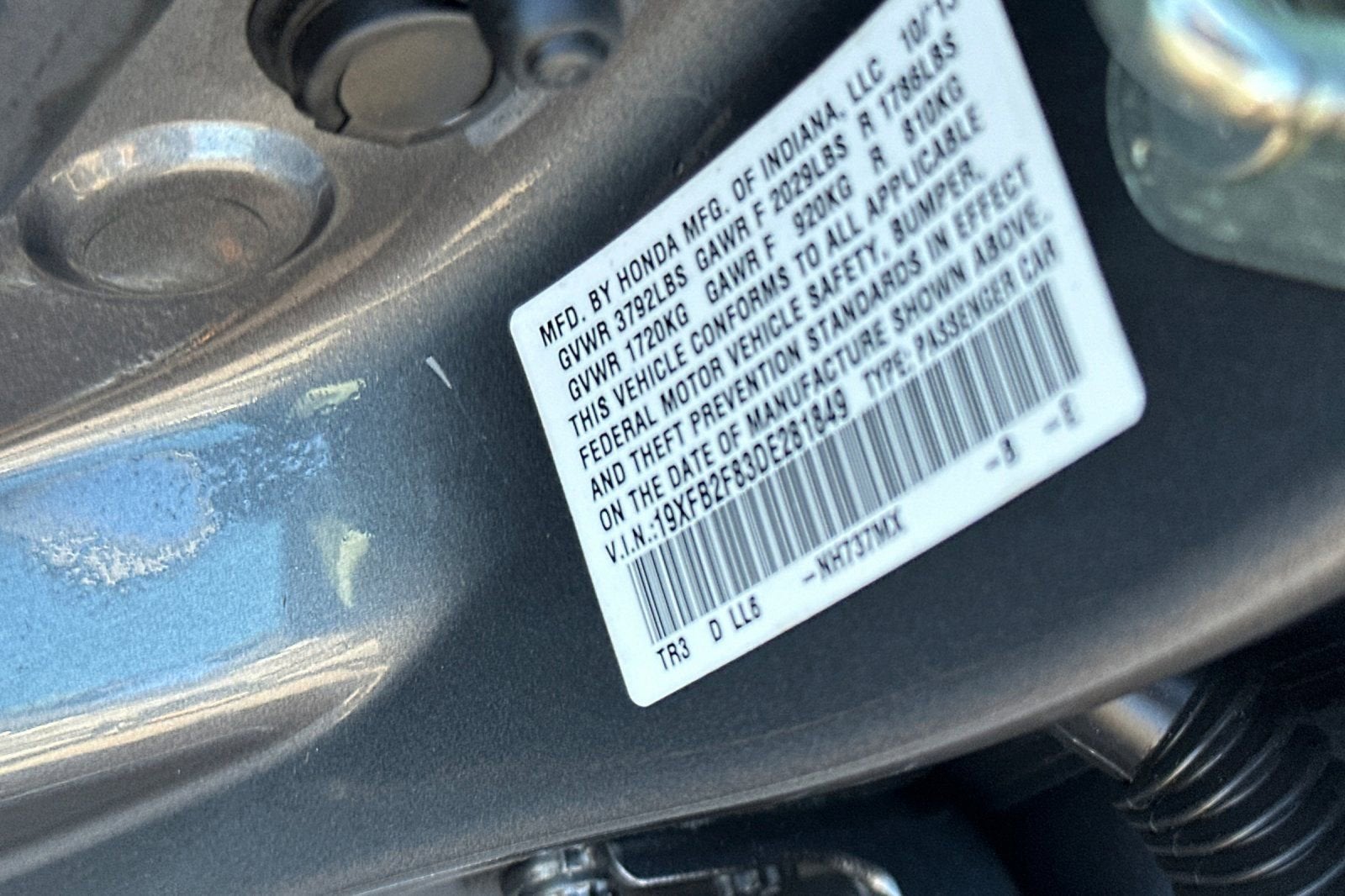 2013 Honda Civic Sdn EX