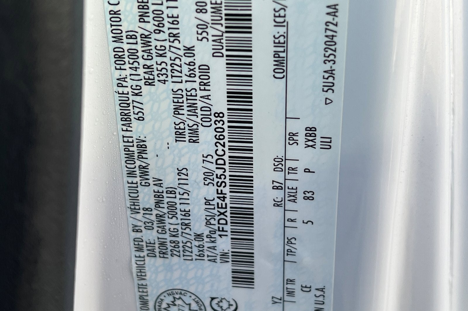 2018 Ford E-Series Cutaway E-450 DRW WB