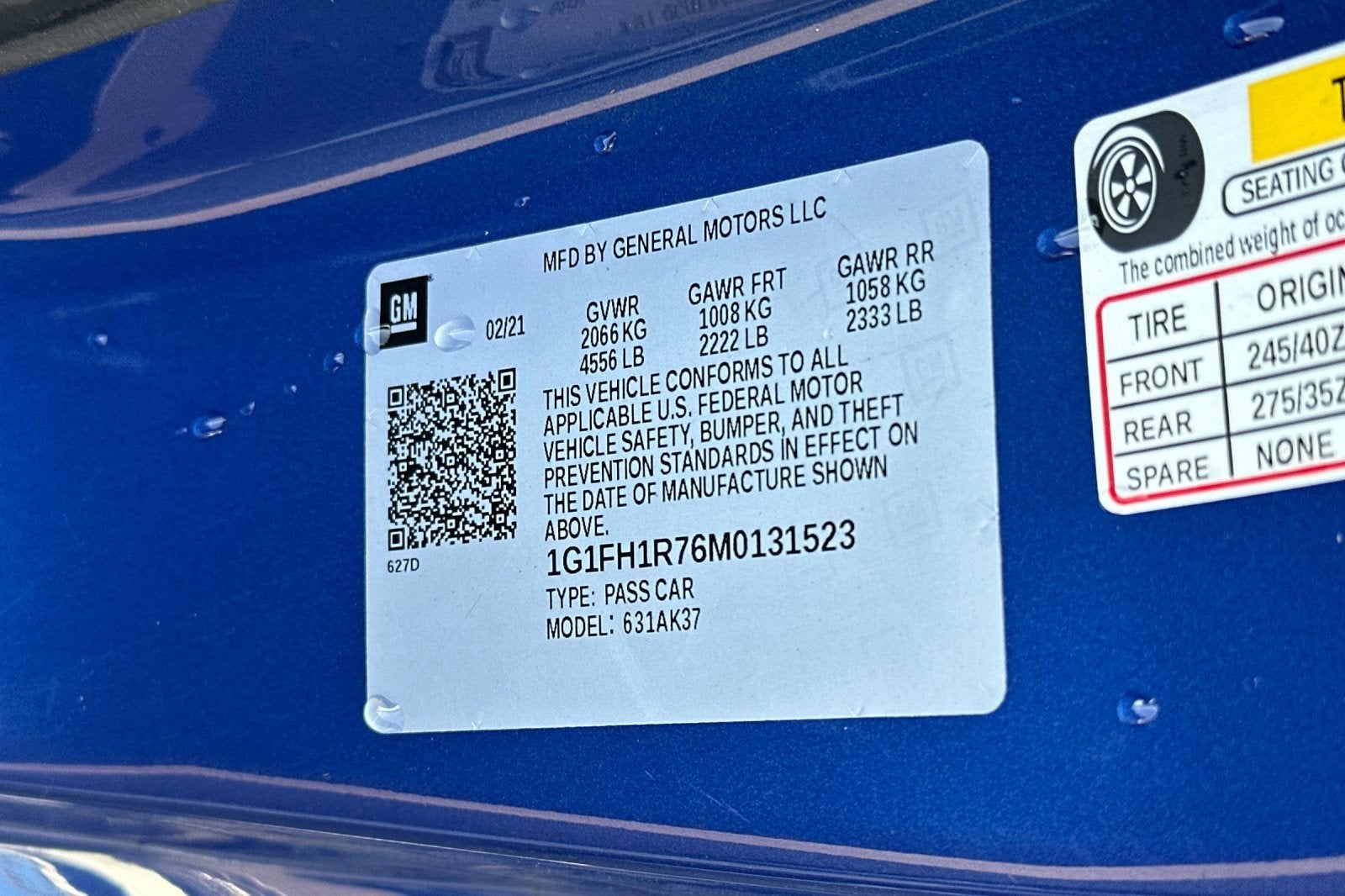 2021 Chevrolet Camaro 2SS