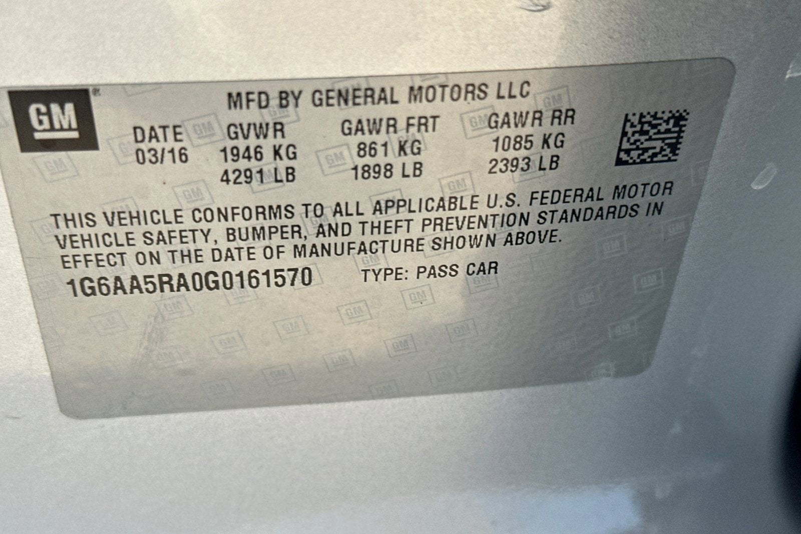 2016 Cadillac ATS Standard RWD