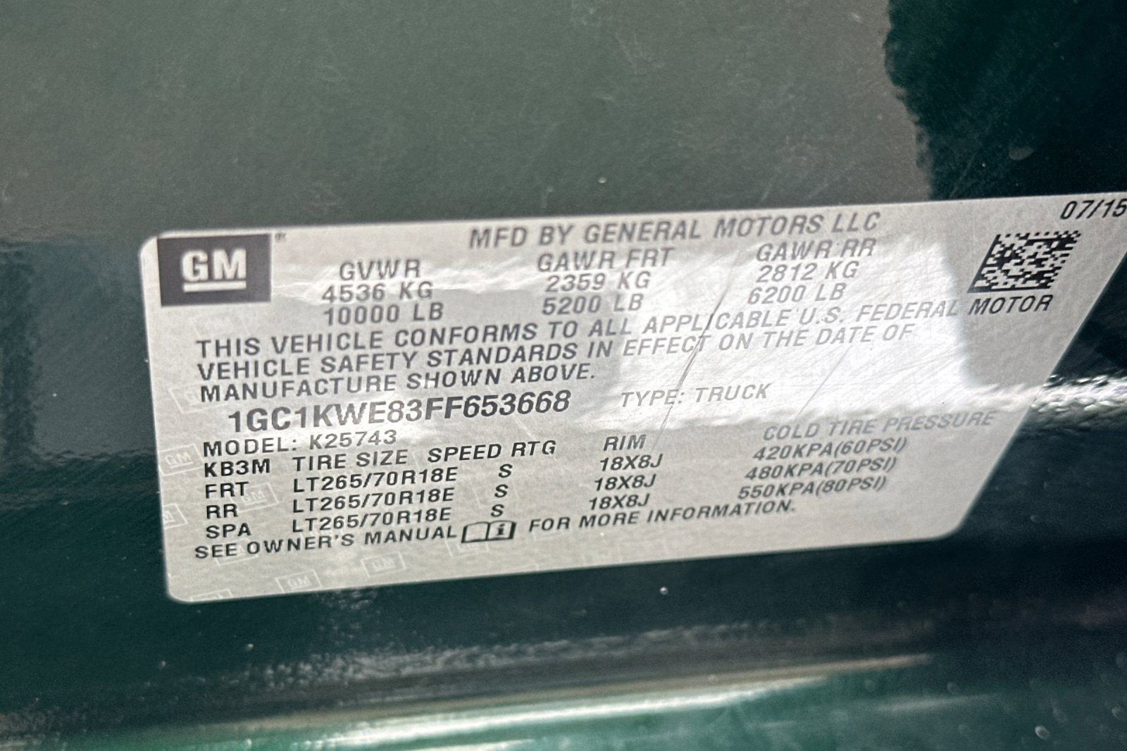 2015 Chevrolet Silverado 2500 HD LTZ