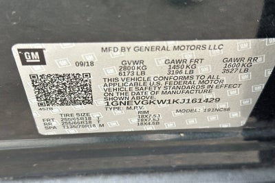 2019 Chevrolet Traverse LT Cloth