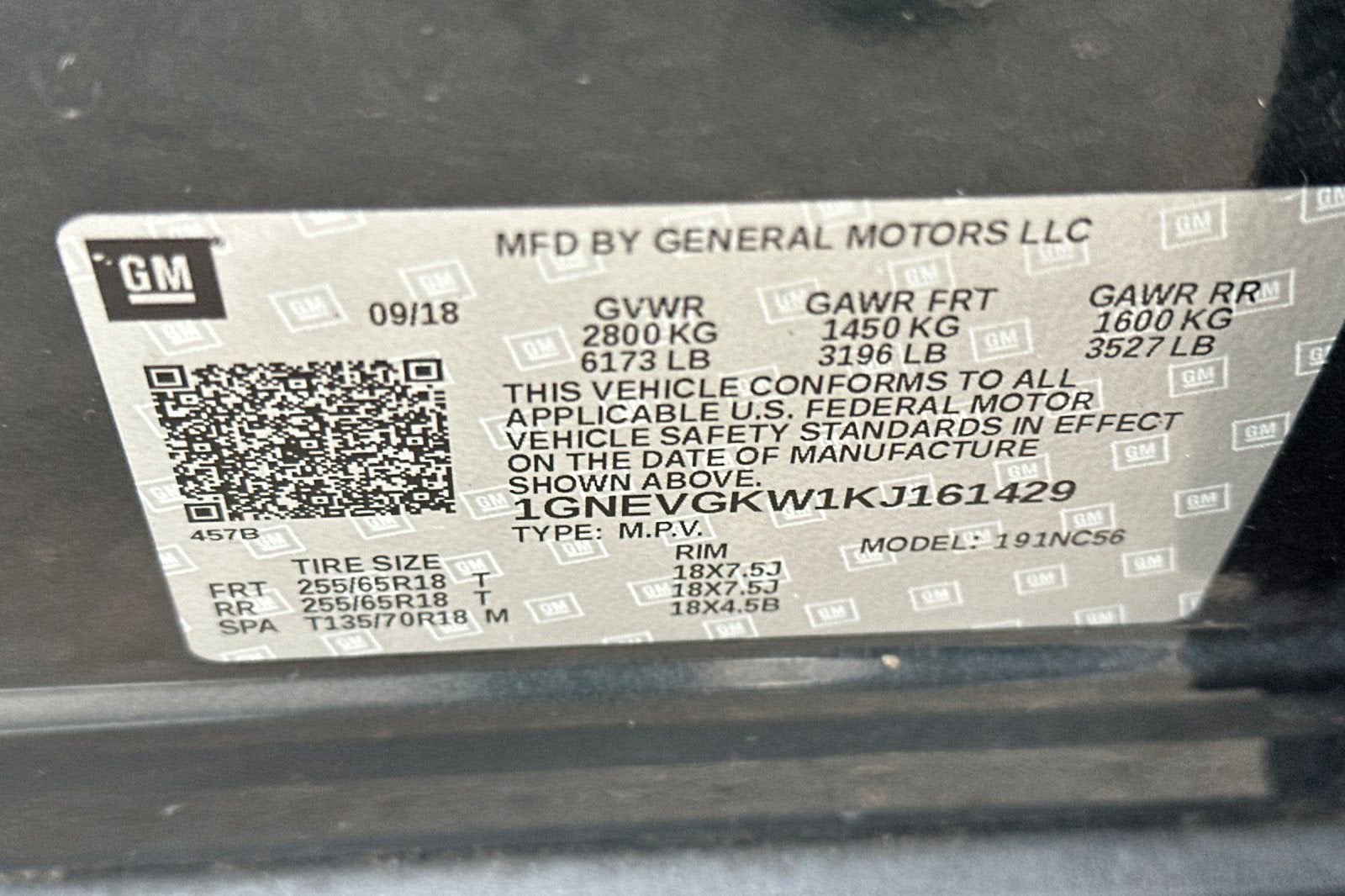 2019 Chevrolet Traverse LT Cloth