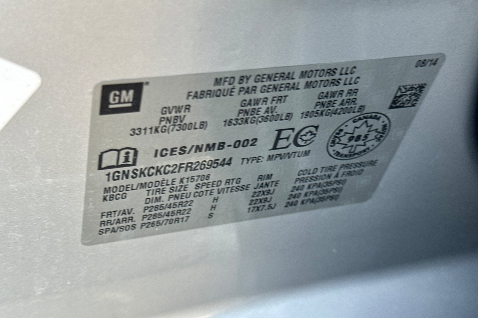 2015 Chevrolet Tahoe LTZ