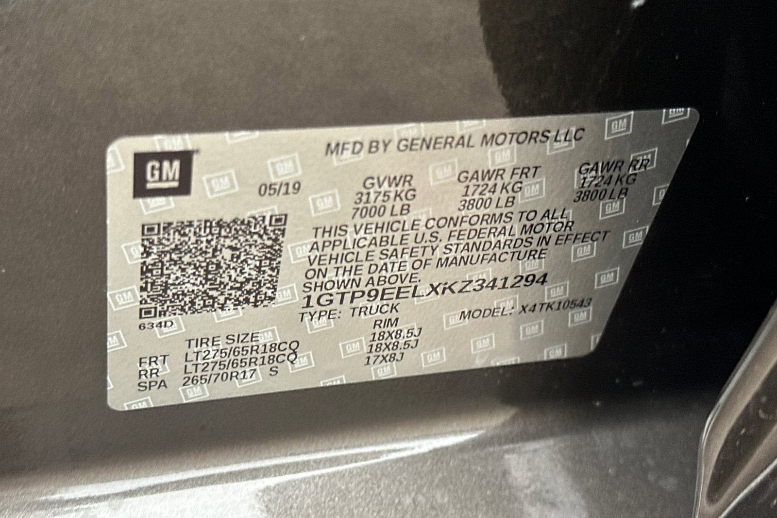 2019 GMC Sierra 1500 AT4