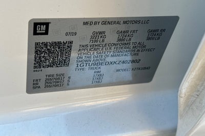 2019 GMC Sierra 1500 SLE