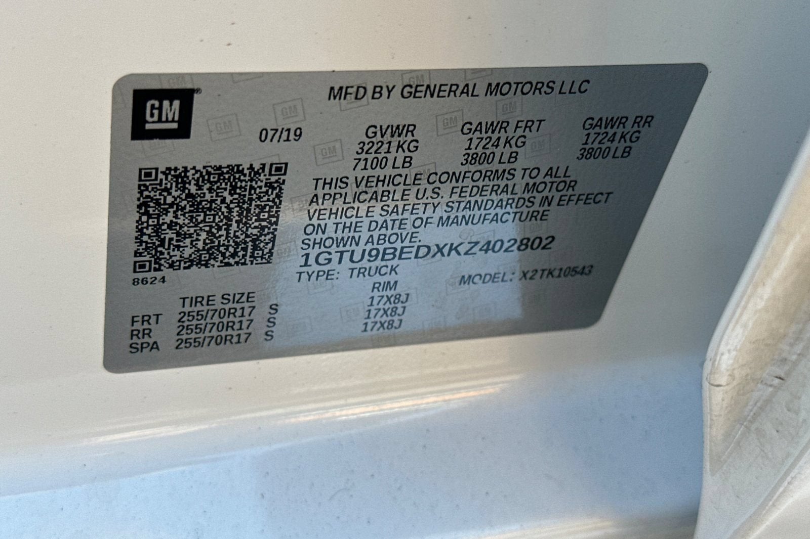 2019 GMC Sierra 1500 SLE