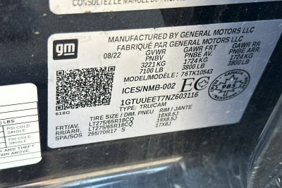 2022 GMC Sierra 1500 AT4