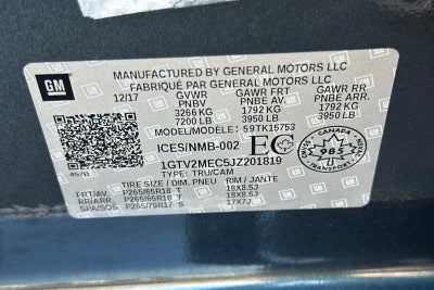 2018 GMC Sierra 1500 SLE