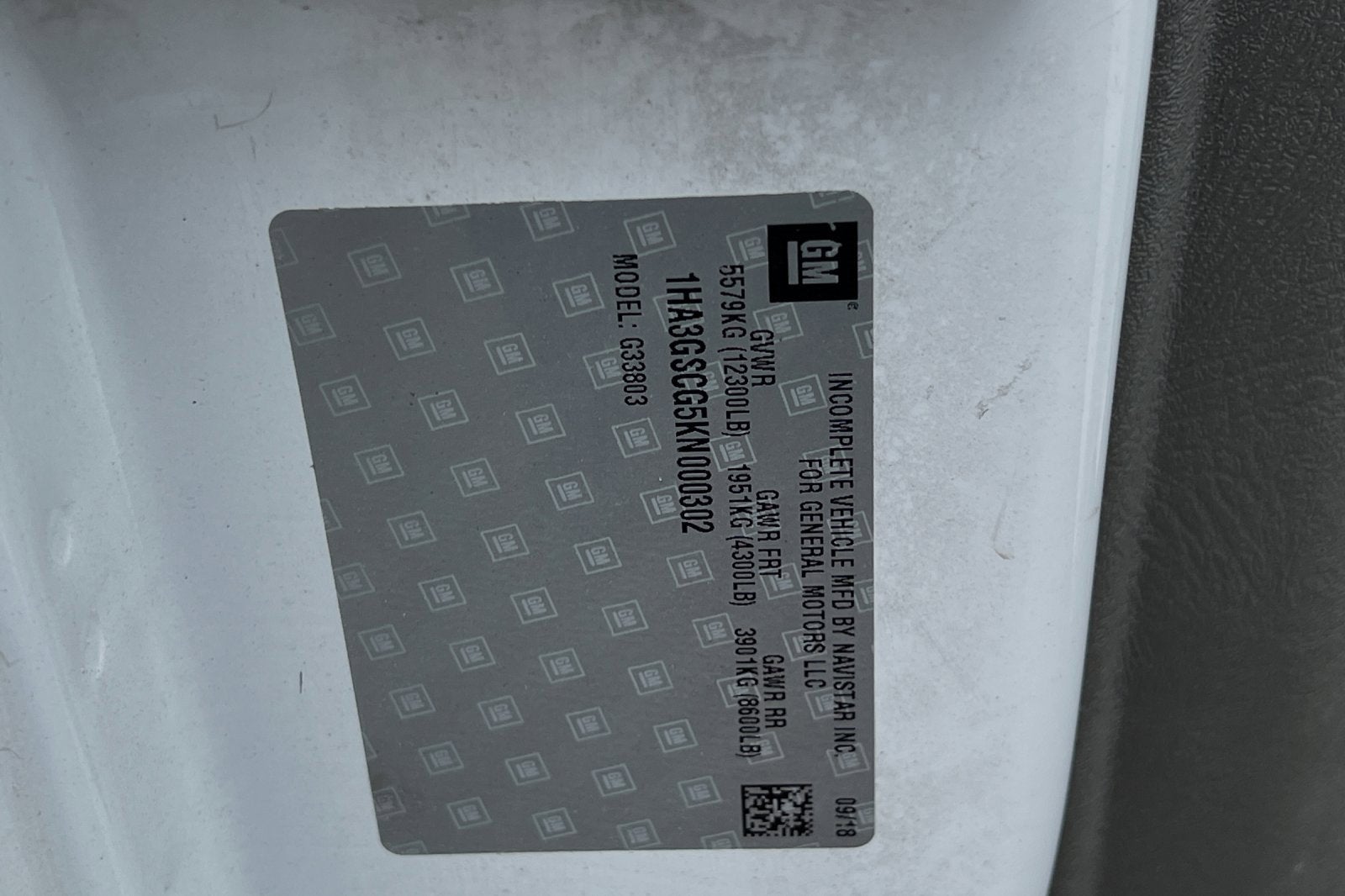 2019 Chevrolet Express Cutaway 3500 VAN 159"