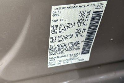 2021 Nissan Titan PRO-4X