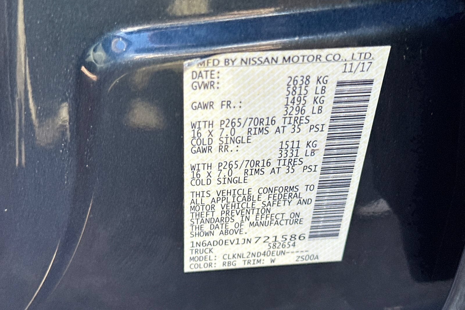 2018 Nissan Frontier SV V6