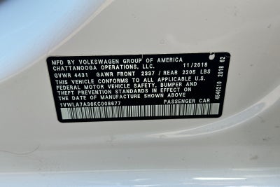 2019 Volkswagen Passat 2.0T Wolfsburg Edition