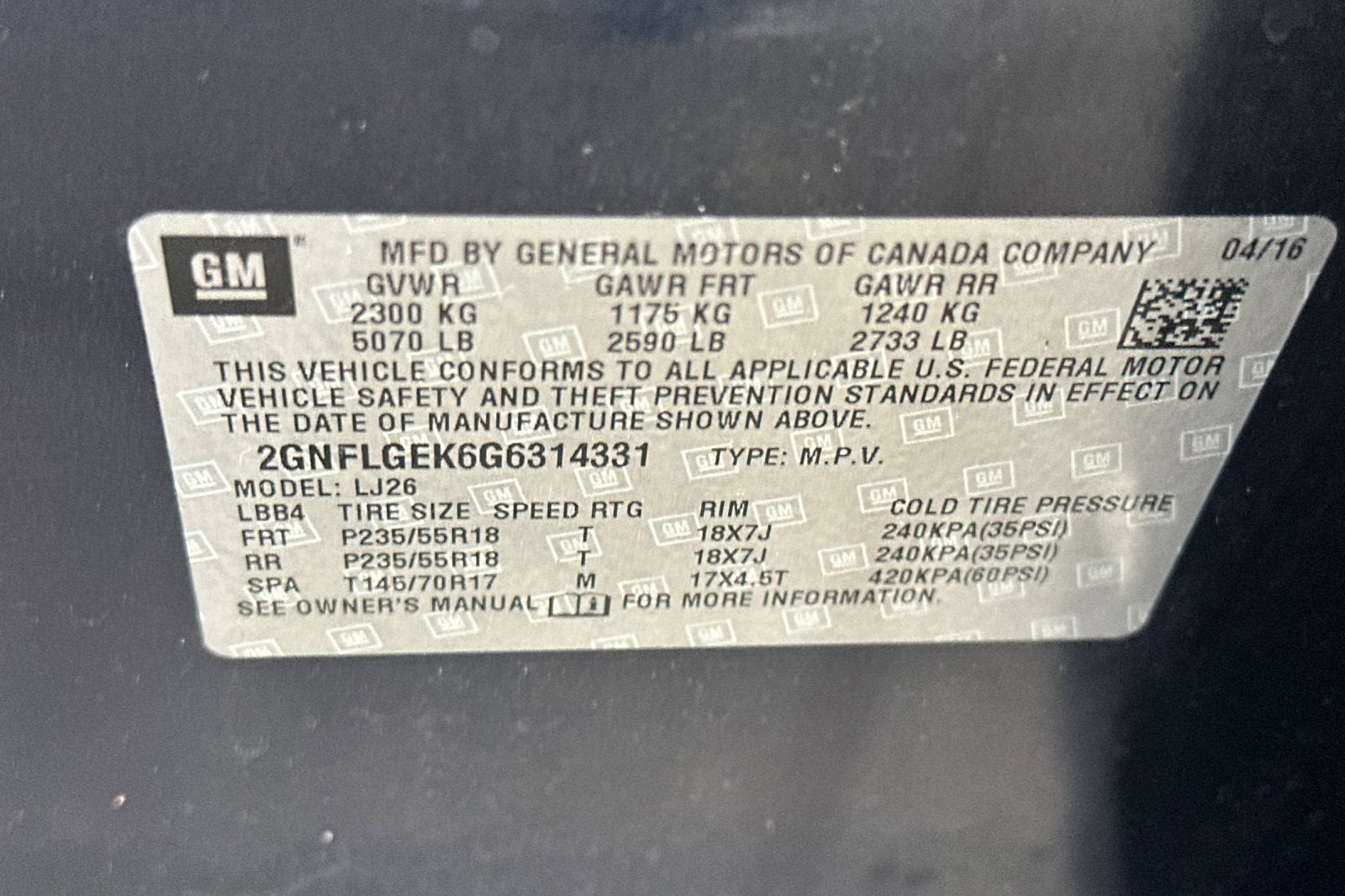 2016 Chevrolet Equinox LTZ