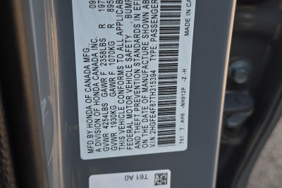2026 Honda Civic Sedan Hybrid Sport