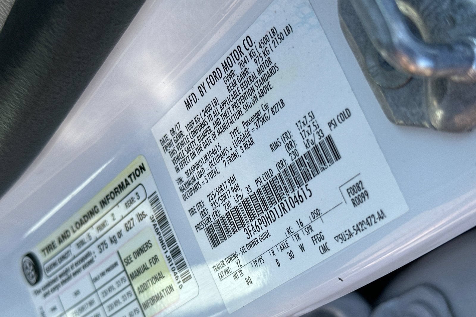 2018 Ford Fusion SE